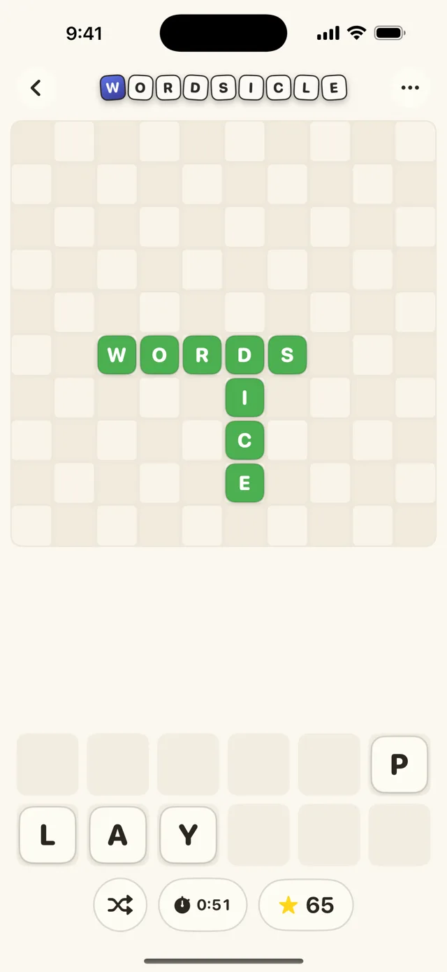 Building WORDS and DICE on the Wordsicle board